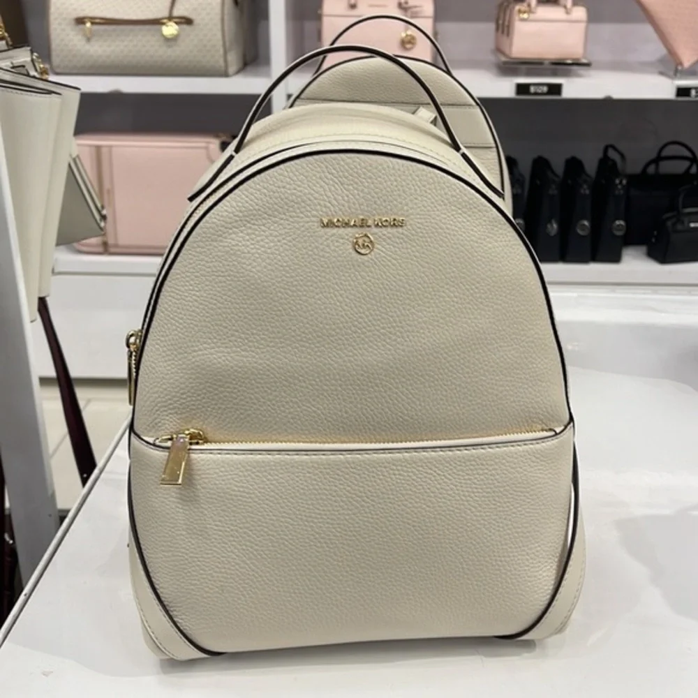 Michael Kors Women's Valerie Medium Pebbled Leather Backpack NWT